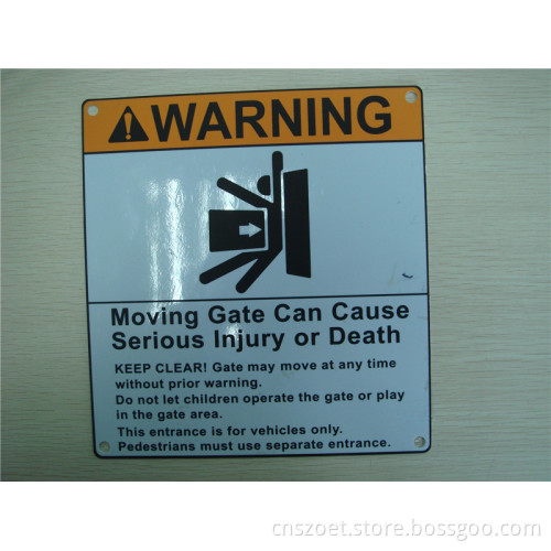 Warning Signs, Security Signs
